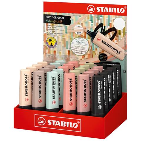 BOSS ORIGINAL - Evidenziatore - NatureCOLORS - Display con 30 evidenziatori - Foto 1