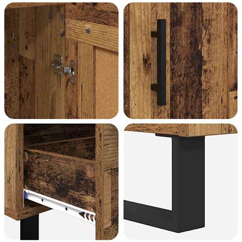 Credenza Legno vecchio 69,5 x 31 x 115 cm Legno multistrato - Foto 9