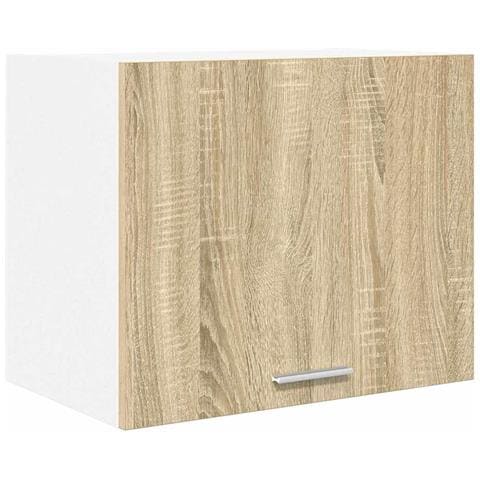 Armadio pensile Riga Quercia Sonoma e Bianca 50 x 31 x 40 cm - Foto 1