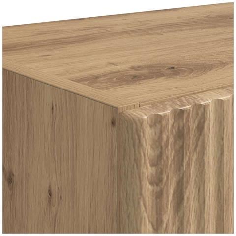 Mobile TV da parete Rovere artigianale 59,5 x 31 x 80 cm - Foto 9