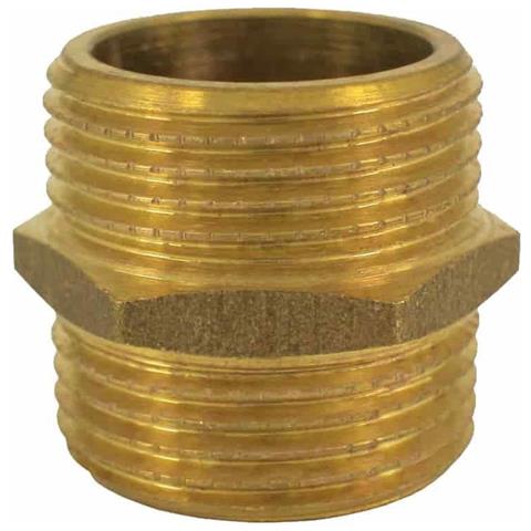 Doppio Nipplo Ottone 1 1/4 Raccordo Filettato Nipplo Ottone - Foto 1