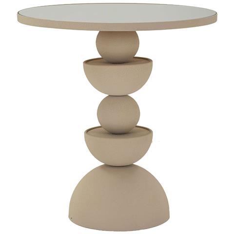 Tavolino Dune Ø 45X49,5 cm, crema - Foto 5