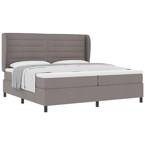 Letto a molle con materasso Talpa 200 x 200 cm Tessuto - Foto 1