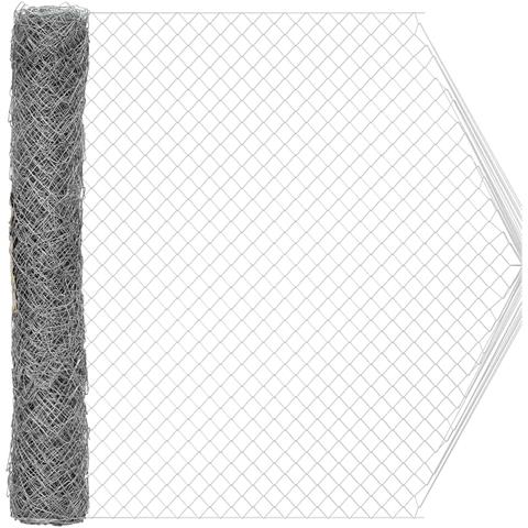 Recinzione a rete metallica Galvanizzato 2 x 10 m Vetro - Foto 1