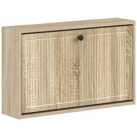 Mobiletto per Scarpe da Muro EDE 71 x 17 x 43 cm Rovere Sonoma - Foto 1
