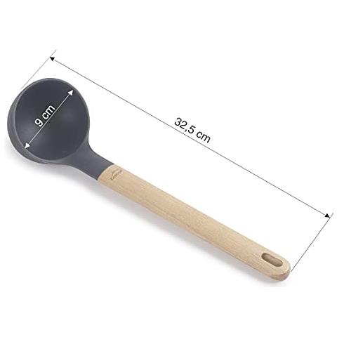 68187 - Mestolo in silicone Unite, cucchiaio da portata, manico in legno di faggio - Foto 3