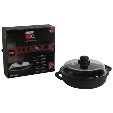 Tegame 2 Manici Antiaderente Induzione con Coperchio cm 24 - Foto 3