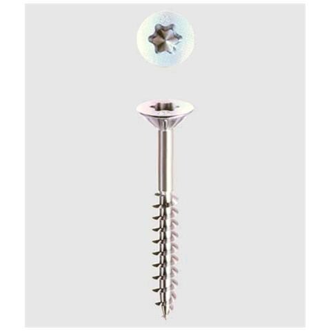 Set 200 Vite Autofilettante Per Truciolare Filetto Parziale Chromiting Tx 5x50 E-100 - Foto 4