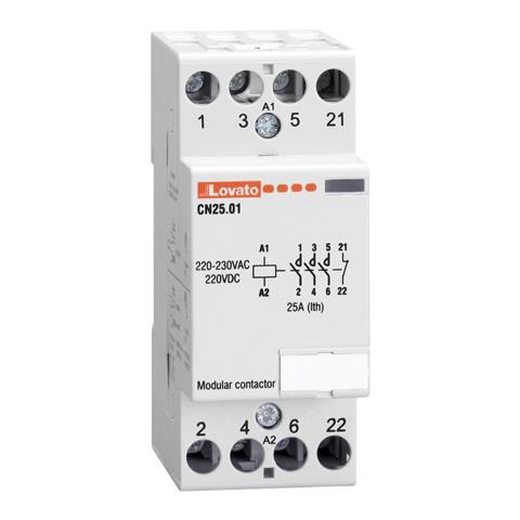 Contattore Modulare 25a Ac1 4no 230vac 2 Moduli Cn2510220 - Foto 1