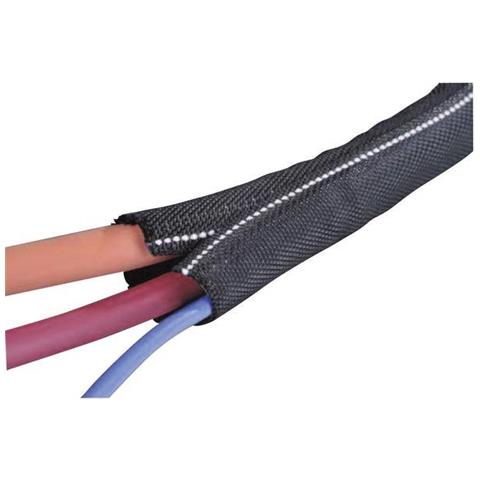 Twist-in-fr 19 Guaina Intrecciata Nero, Bianco Poliestere 16 Fino A 19 Mm Merce A Metro - Foto 1