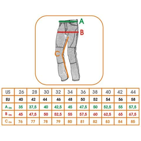 Pantaloni Moto Tessuto Tecnico Nylon 3 Strati Impermeabile Termico Nero 40 - Foto 2