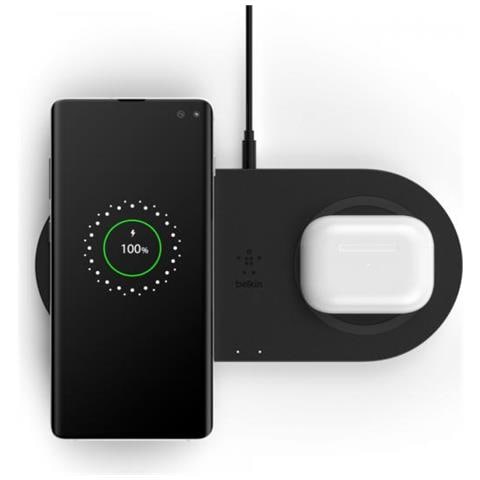 Dual wirel. Charging Pad 2x10W Netzteil black WIZ002vfBK - Foto 2