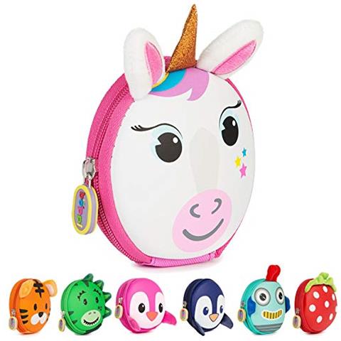 Boppi Tiny Trekker Portamonete Portachiavi Da Viaggio Piccolo Borsellino Da Viaggio Borsetta Portachiavi Con Zip - Unicorno - Foto 3