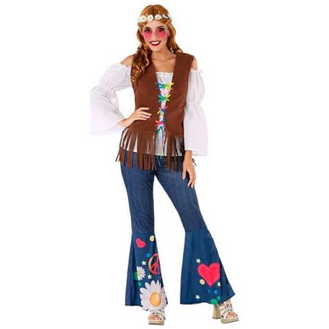 60004 - Costume Da Hippie, Da Donna, 60004, Blu, Xs-s - Foto 1