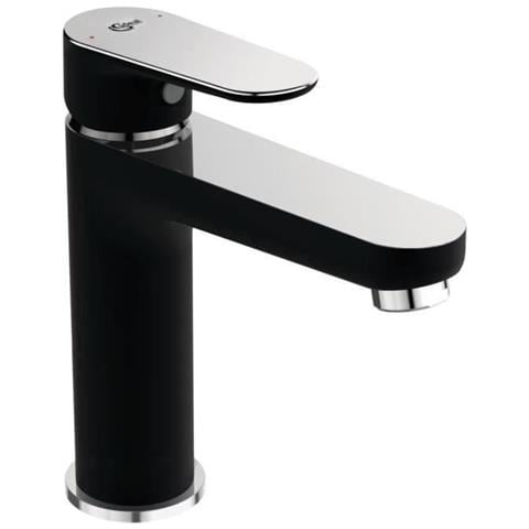 Miscelatore Lavabo Con Tirante E Scarico In Metallo - Tyria - Nero / Cromo - - Foto 1