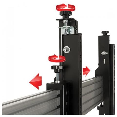 Bracci di Interfaccia Universale BT8390-VESA400MAF / B con Microregolazione - Vesa 400, 39 "- 70" - Foto 2