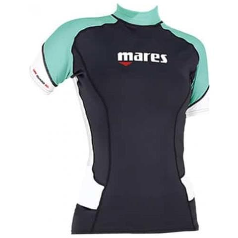 Thermo Guard Donna Manica Corta 0,5mm Nero / acquamarina 2 - Foto 1
