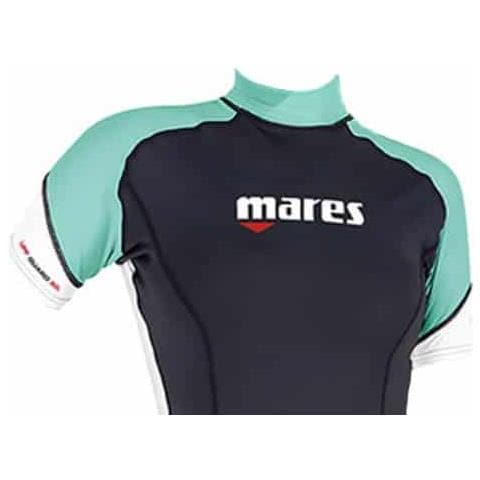 Thermo Guard Donna Manica Corta 0,5mm Nero / acquamarina 2 - Foto 2