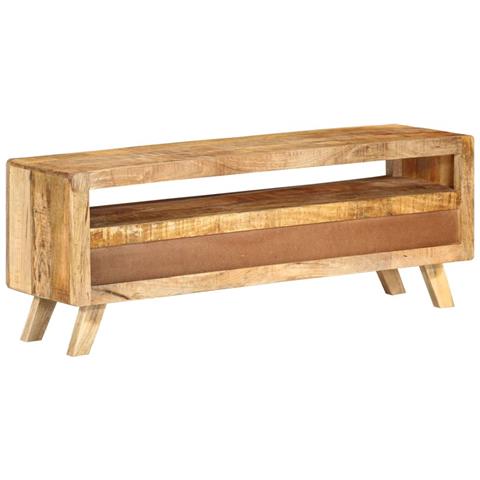 Mobile Porta Tv 110x30x40 Cm In Legno Massello Di Mango - Foto 2