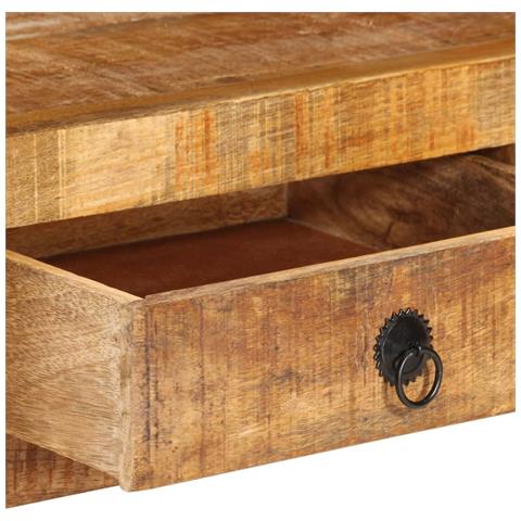 Mobile Porta Tv 110x30x40 Cm In Legno Massello Di Mango - Foto 10