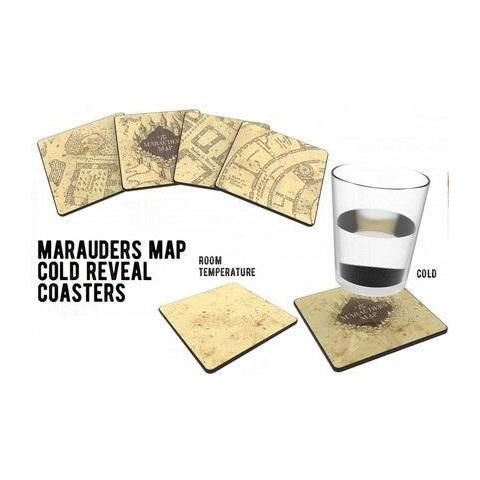 Confezione Di 4 Sottobicchieri Marauders Map Cold Reveal - Foto 4