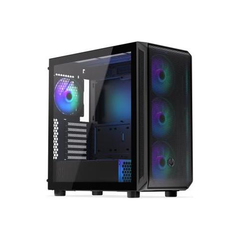 Case Raptor X1 Midi Tower Micro-ATX / Mini-ITX 2 Porte USB 3.0 1xUSB di tipo C Colore Nero - Foto 2
