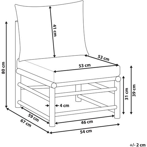 Modulo Da Giardino 1 Posto Bambù Tortora Cerreto - Foto 8