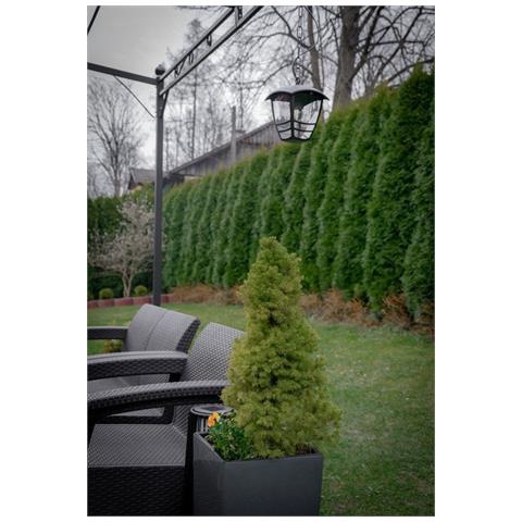 Lanterna Selene Nero Con Catena Per Esterno In Alluminio Pressofuso Attacco E27 - Foto 6