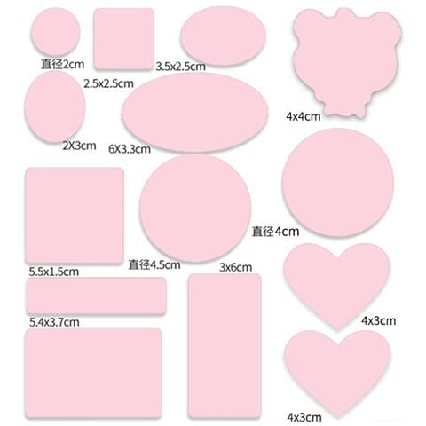 10 Fogli Di Toppe Autoadesive Per Piumini Per Sacchi A Pelo, Impermeabili, Tende Lightpink - Foto 1