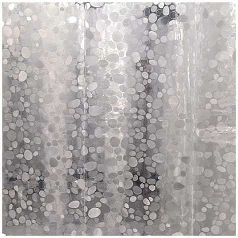 Tenda Da Doccia In Pvc - Design Ciottoli Xxl - Foto 1