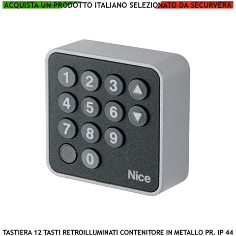 Tastiera Eds Nice Digitale Esterna Antimanomissione Erakeypad Necessita Della Centralina Sn-mtd Morx 255 Utenti Uscita - Foto 1