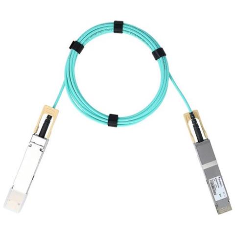 C-dq8fnm003-h0-m-bo Cavo Infiniband E In Fibra Ottica 3 M Qsfp-dd Colore Acqua - Foto 1