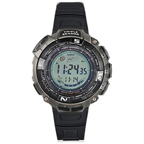 Cinturino Per Orologio Nero E Argento Per Casio Prg-130y /paw /prw-1500 - Foto 2