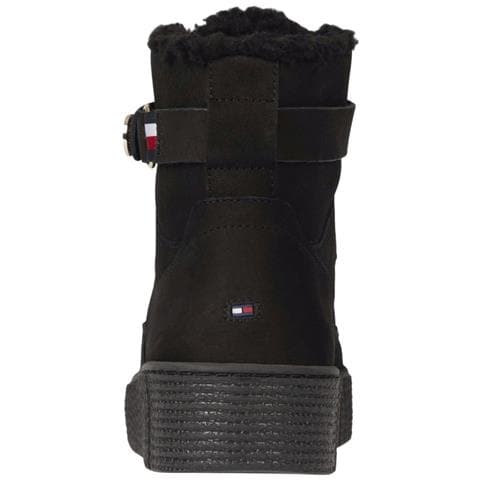 Warmlined Lace Up Boot Stivaletti Pelle Scarpe Donna Nero Eu 36, Fw0fw06798 Bds - Foto 2