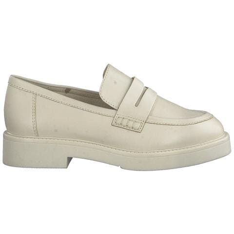 Beige Casual Closed Loafers Mocassino Pelle Scarpe Donna Beige Eu 39, 2-24303-20 403 - Foto 1