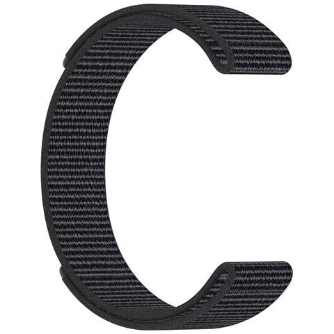 Cinturino Per Orologio Garmin In Nylon Con Velcro - 26 Mm Nero Grey - Foto 3