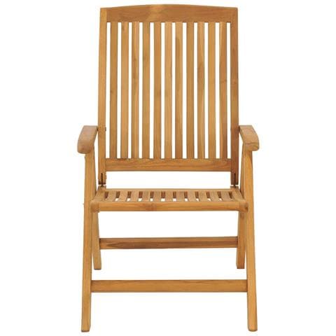 Sedie da Giardino Reclinabili con Cuscini 4 pz in Legno di Teak - Foto 2
