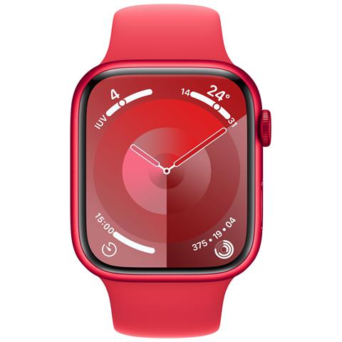 Watch Series 9 45 mm Digitale 396 x 484 Pixel Touch screen Rosso Wi-Fi GPS (satellitare) - Foto 2