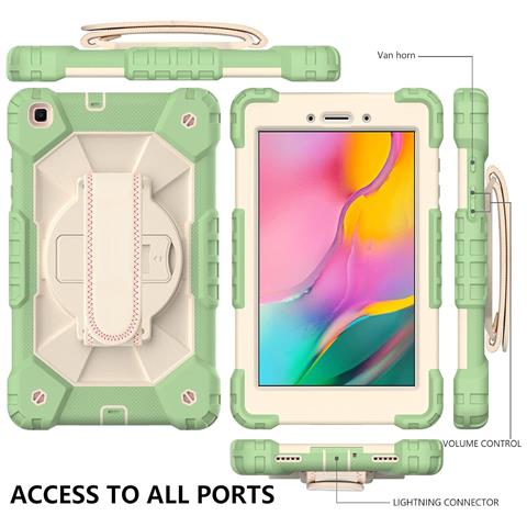 Custodia Verde Per Samsung Galaxy Tab A 8"" Con Supporto E Cinturino - Stile E Protezione! - Foto 2