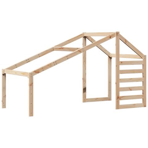 Tetto Per Letto Bambini 198x87x113 Cm In Legno Massello Di Pino - Foto 1