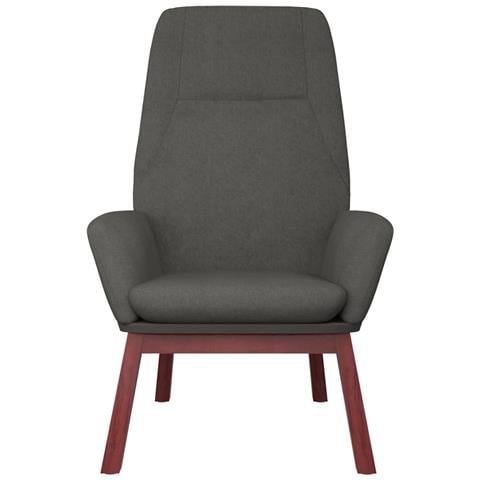 Sedia Relax Grigio Scuro In Tessuto - Foto 2