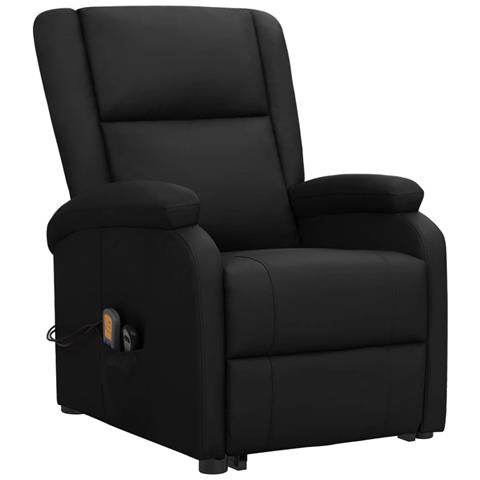 Lusso Casadino - Poltrona Alzapersona Nera In Similpelle - Foto 1