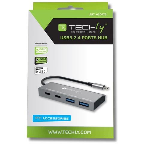 IUSB32C-HUB4AC2 replicatore di porte e docking station per laptop Cablato USB 3.2 Gen 1 (3.1 Gen 1) Type-C Argento - Foto 2