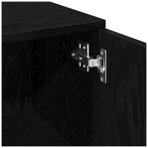 Mobile da bagno  Nero Rovere 30x30x179 cm in legno ingegnerizzato - Foto 9