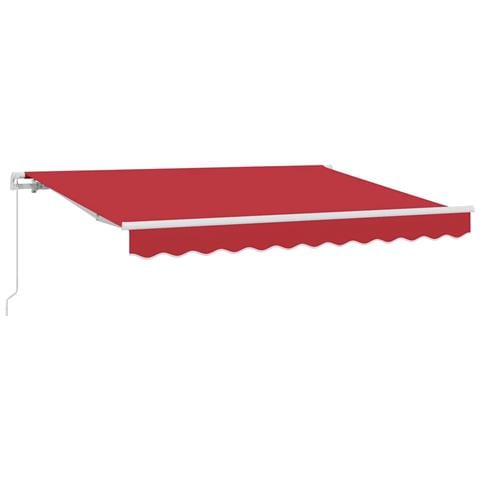 Tenda Retrattile Rosso 350 x 200 cm Poliestere e Alluminio - Foto 1