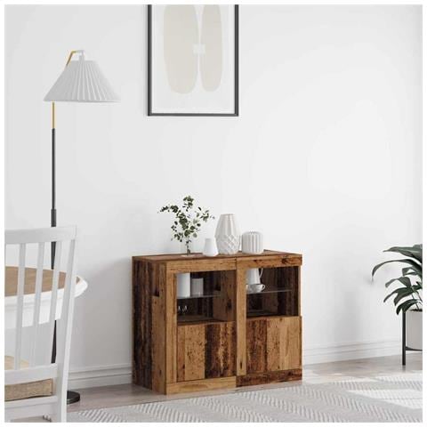 Mobile laterale 2 pcs Legno vecchio 41 x 37 x 67 cm - Foto 2