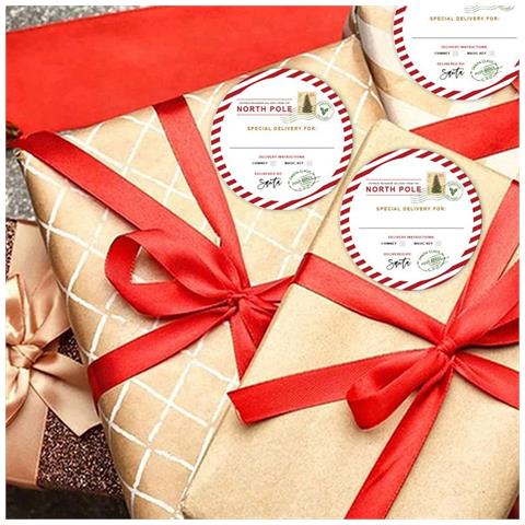 Adesivi Natalizi 50mm (20 Adesivi/10 Fogli) - Etichette Autoadesive Per Sigilli Regalo - Foto 2