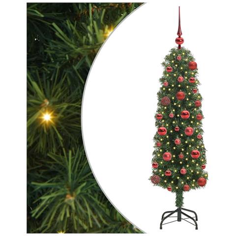 Albero di Natale artificiale con 150 LED Verde 120 cm - Foto 1