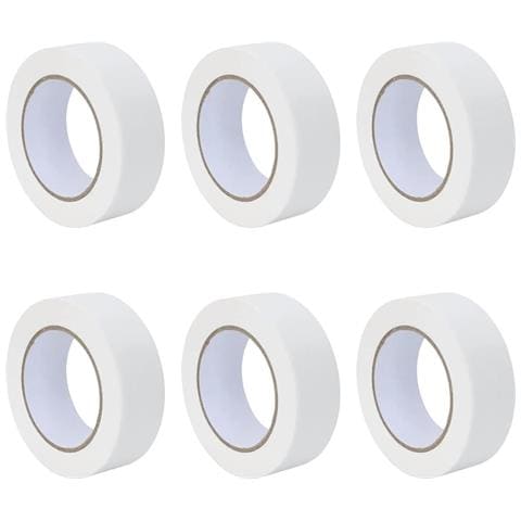 Nastri Adesivi per Pittori 6 pcs Bianco 38mm x 50m Carta - Foto 1