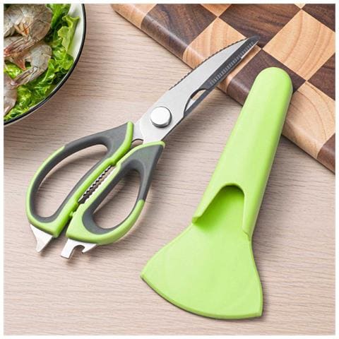 Forbici Per Ossa Di Pollo In Acciaio Inox Con Guaina Magnetica - Forbici Da Cucina Multiuso Green - Foto 2